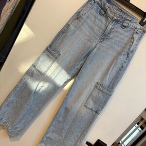 American Eagle Super High Rise Baggy Wide-Leg Jeans